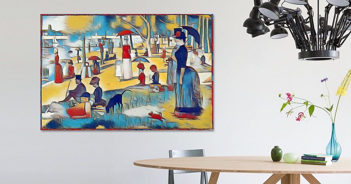 Tableau sur toile Georges Seurat - Modèle vu de l’arrière